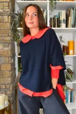 Paloma Tela Peter Pan Blouse Chilli